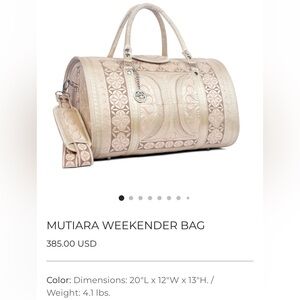 NWT Mutiara Weekender Bag